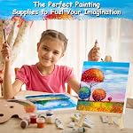 Mini Canvases for Painting - 10PCS 5x5In Bulk Profile Small Square Canvases - 100% Cotton Mini Stretch Canvas for Children's Painting Art Supplies, School Home Decorating Projects