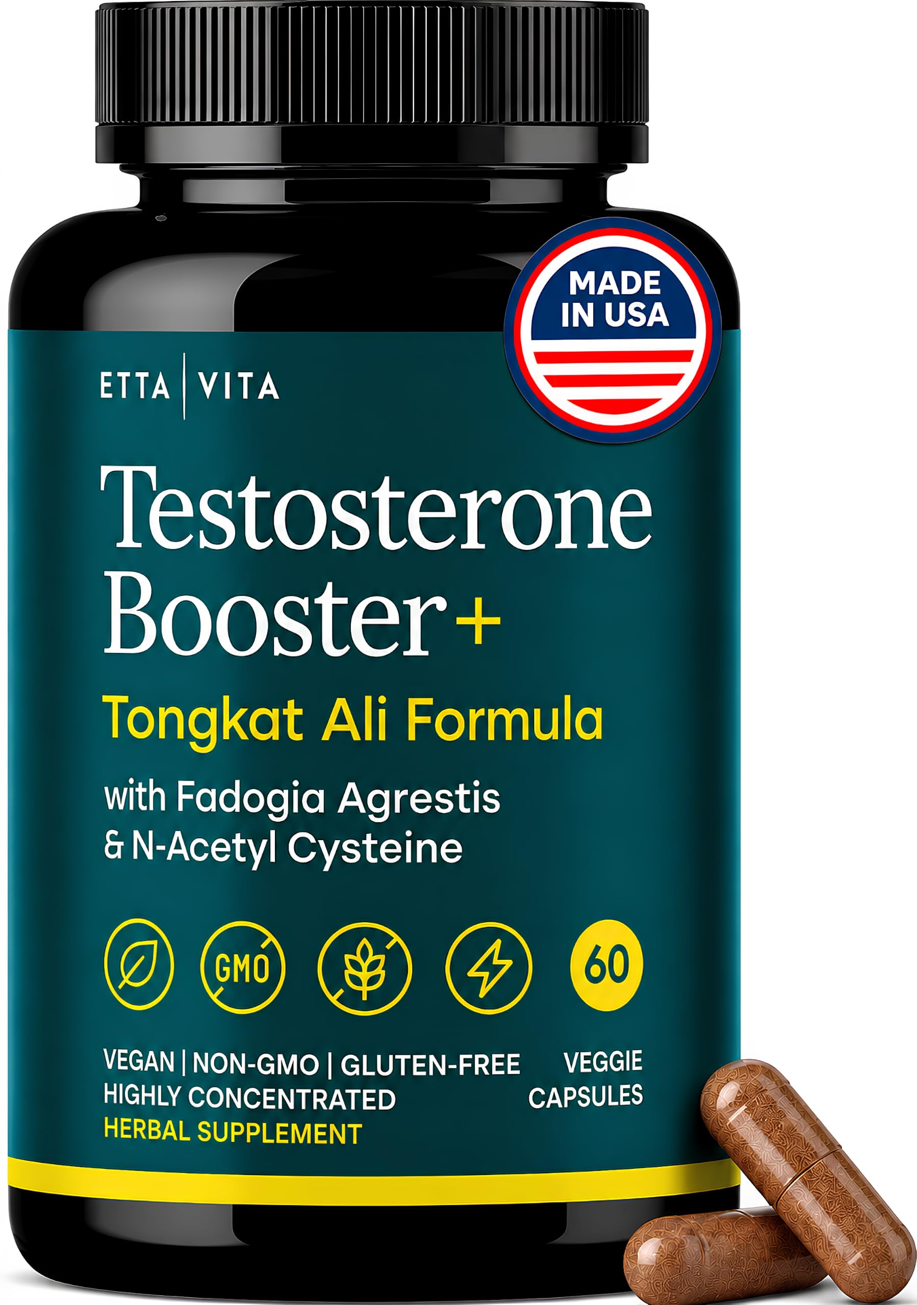 Amazon.com: Testosterone Booster for Men with Tongkat Ali