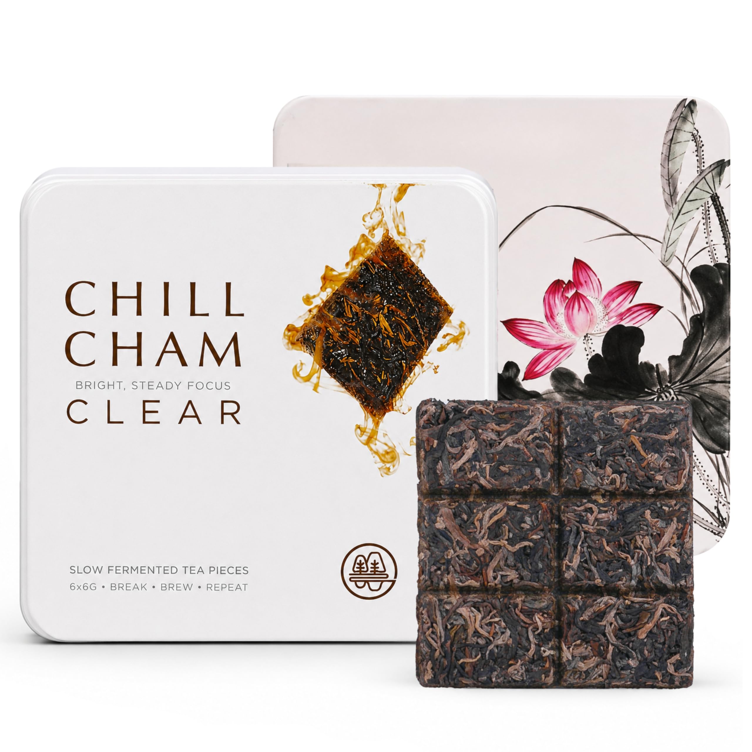 Thach Co Tra Chill Cham Clear – Chá Pu-Erh cru, 6 unidades