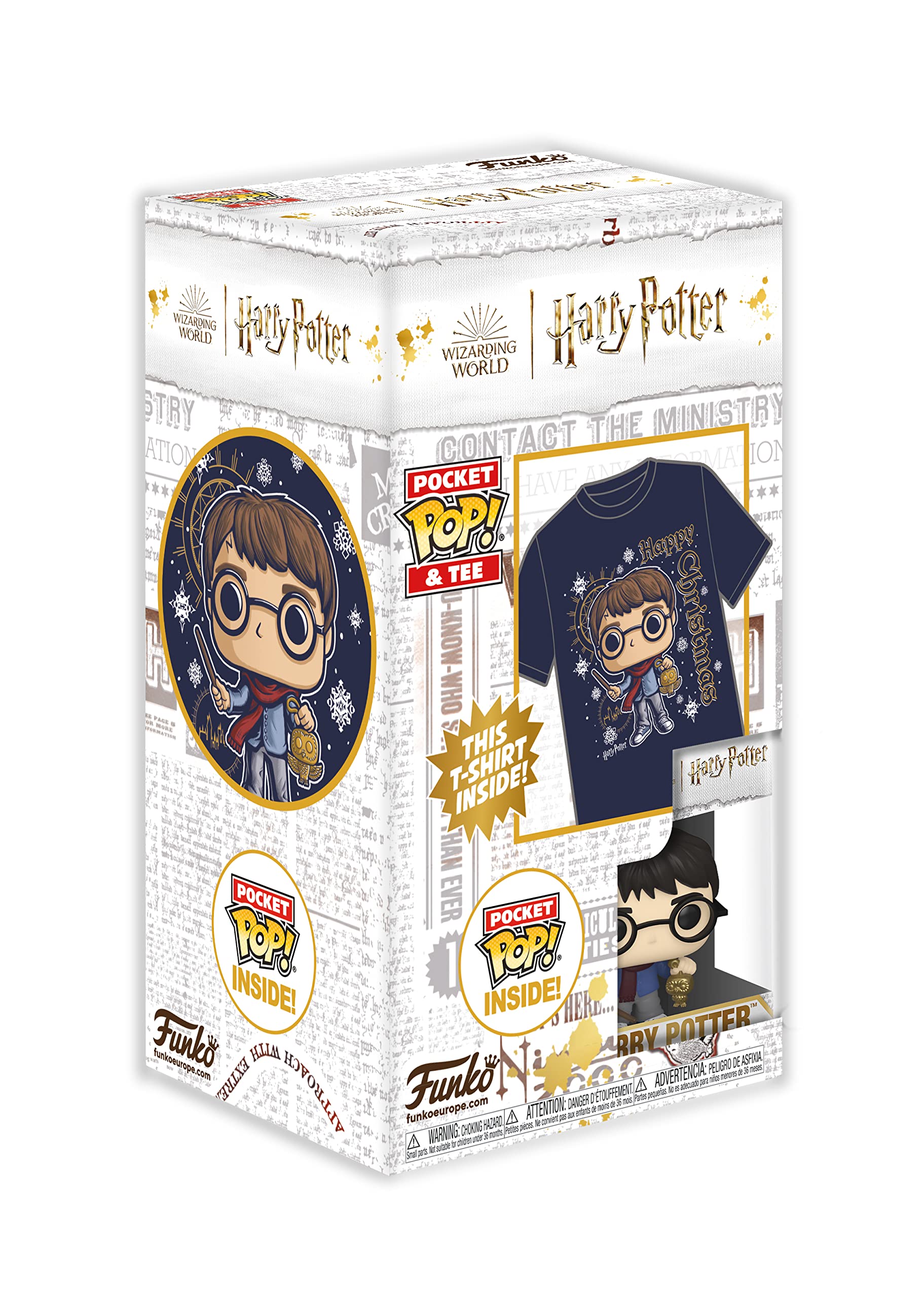 Funko Pop! & Tee Harry Potter: Hedwig – Maglietta E Figura In Vinile – Regalo Perfetto Per Fan Uomo E Donna