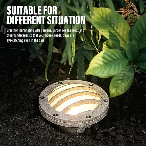 Miniatura 3 de Malibu Well Light - Luces LED de bajo voltaje para paisaje, 200 lúmenes, 2800 K, luz blanca cálida, focos para entrada, camino, cubierta, jardín,