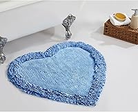 Vista 56 de Better Trends Alfombras en forma de corazón de 30 pulgadas, 100% algodón, suave, antideslizante, lavables, absorbentes de agua, para la entrada