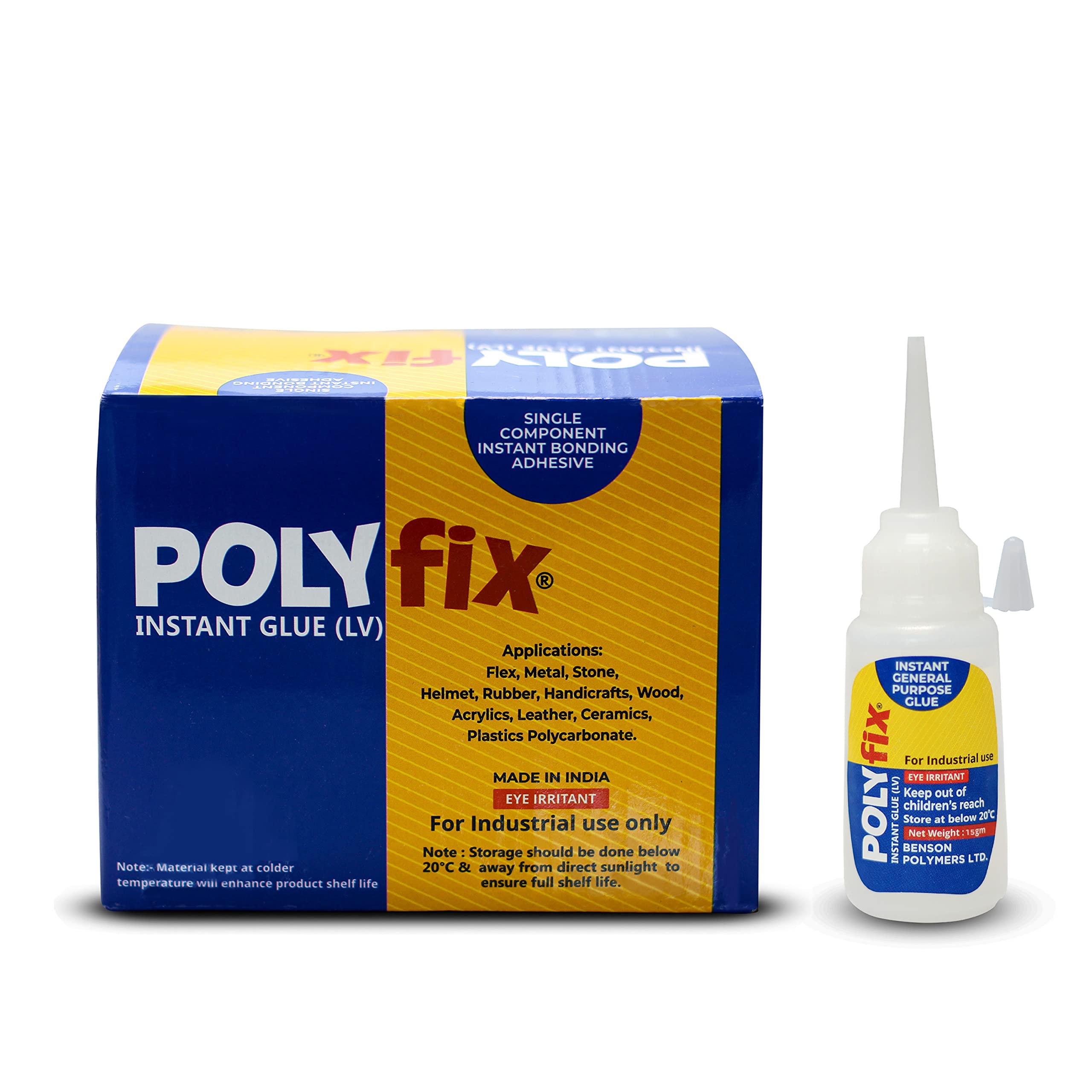 Polyfix Instant Shoe Glue - High Strength Durable Shoe and Footwear Repair Cyanoacrylate Adhesive - Pack of 25(15 gms each) (B082D9CJX6) Amazon Price History, Amazon Price Tracker