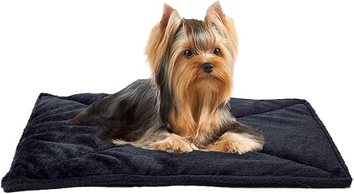 Cama Furhaven para mascotas como perros y gatos - Almohadilla térmica, auto-calentable, acolchada de piel sintética ThermaNAP para jaulas o