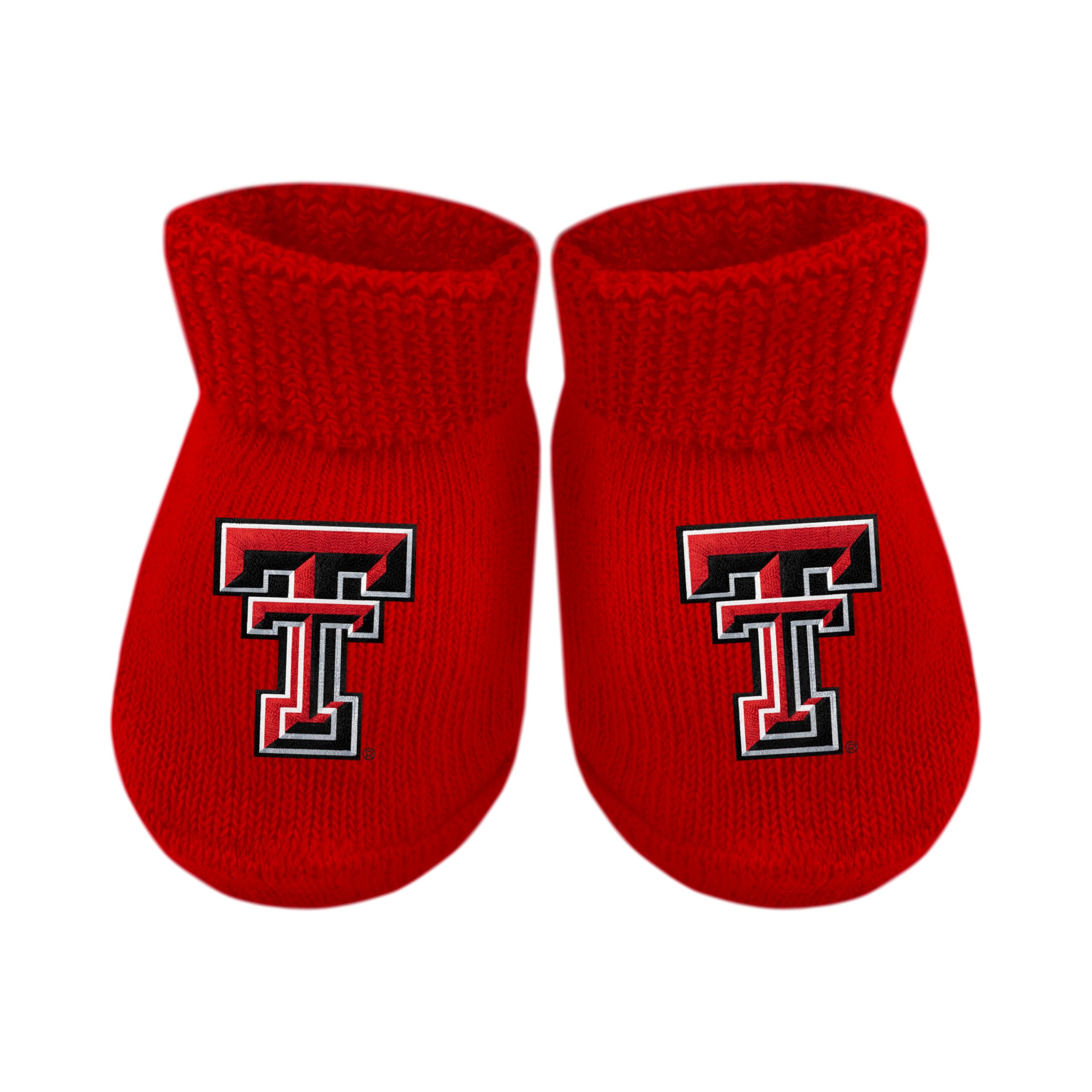 Texas Tech University Newborn Baby Bootie Sock, Red, Newborn