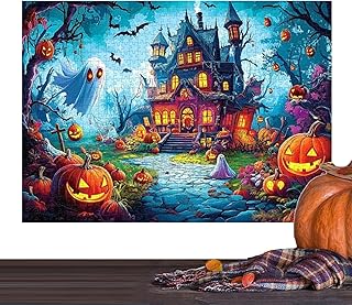 Comprar De Halloween 1000 Piezas | De Casa Encantada De Terror | Juego De Actividades Familiares para Niños Adolescentes Y Adultos | Decoración De Hogar para Fiestas De Otoño Y