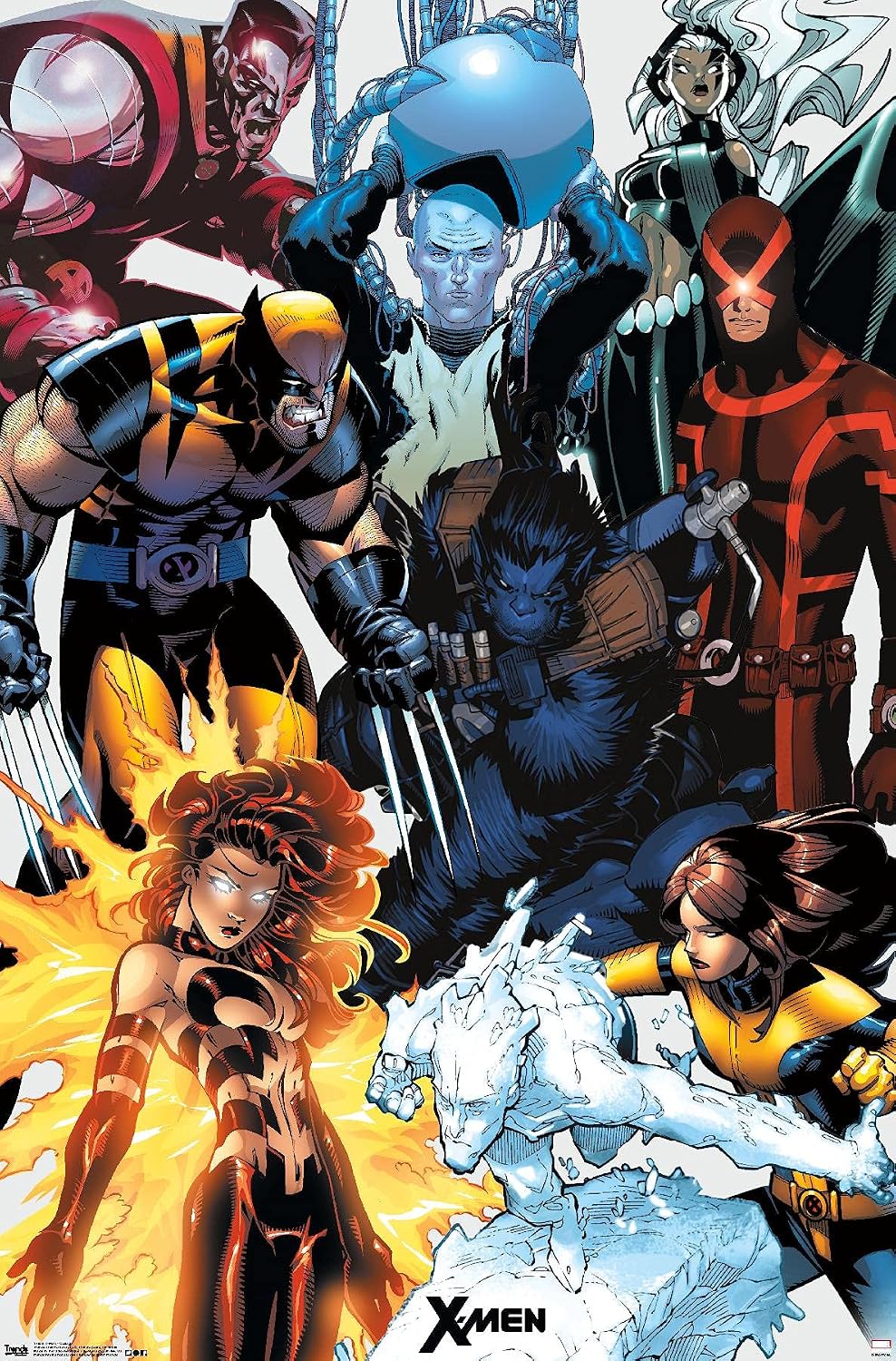 Trends International Marvel Comics - The X-Men - Collage Wall Poster, 22.375" x 34", Premium Unframed Version