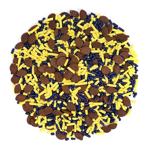 Miniatura 27 de Mystic Sprinkles The Big Football Game Jimmy Mix Botella de 3 oz (mezcla de espolvorear azul y amarillo, 3 onzas) Mezcla de espolvorear azul