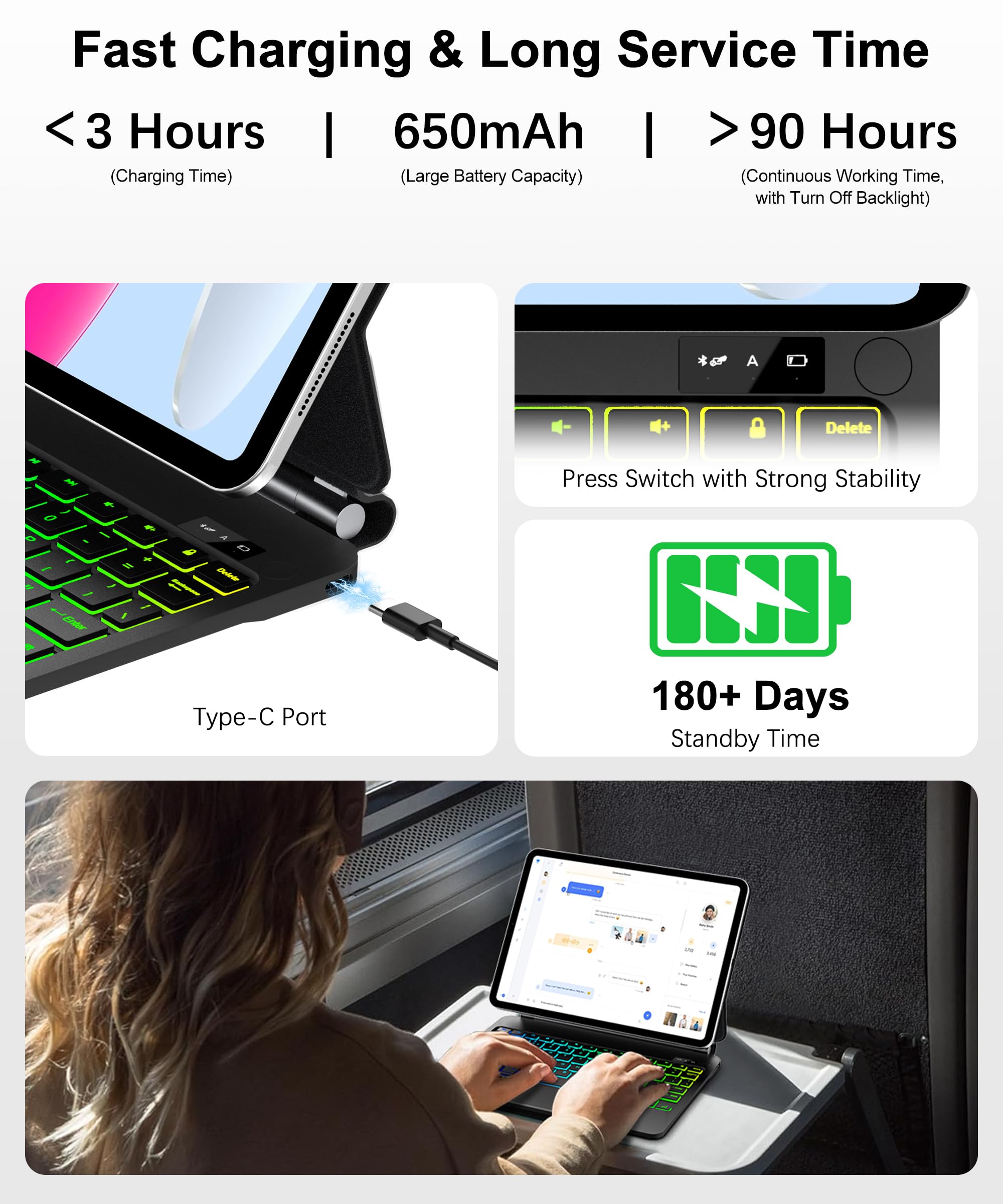 Magic Keyboard para iPad A16 11/10th 10,9 polegadas | Amazon.com.br