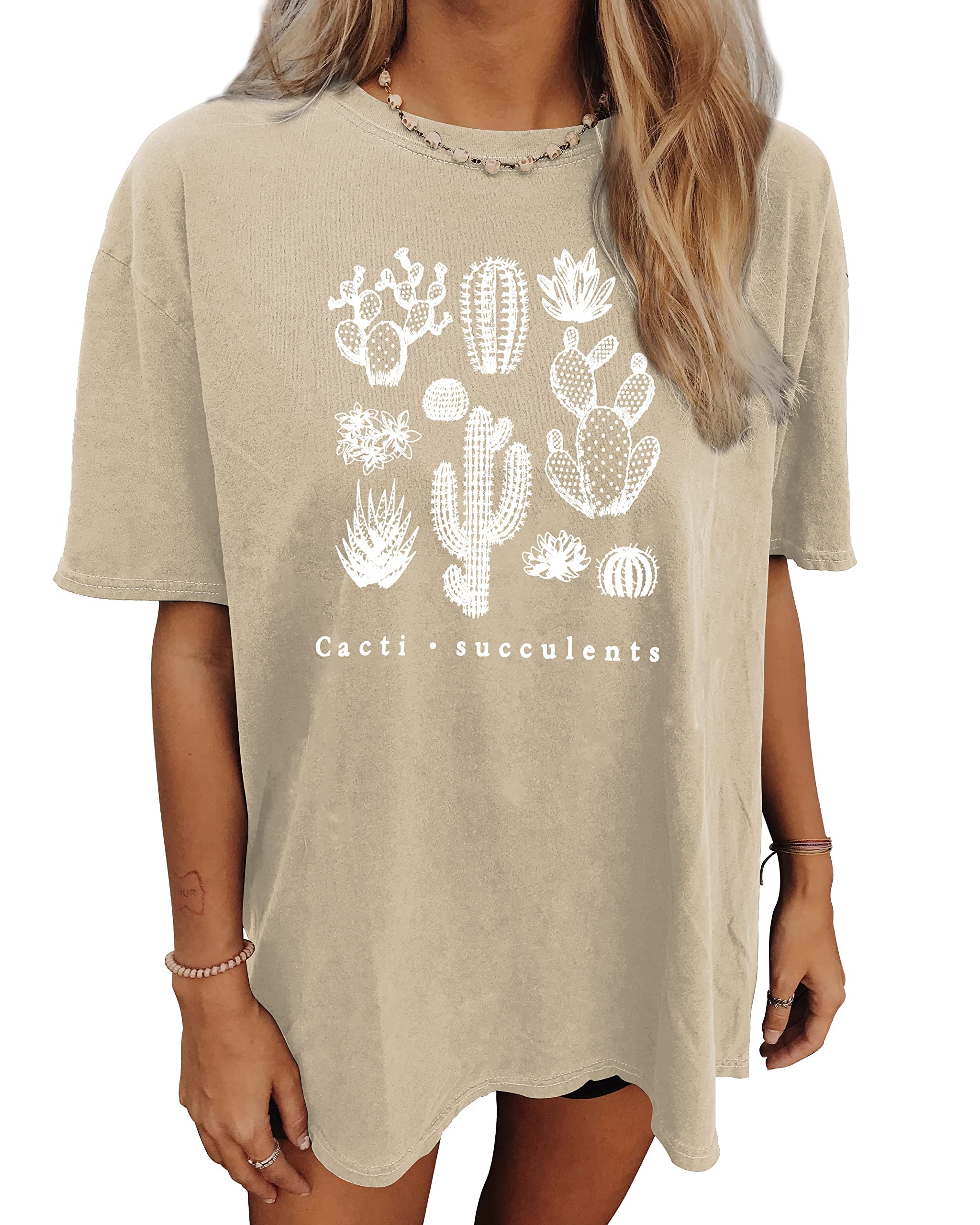 CSDAJIOWomen's Cest La Vie Prais T Shirt Letter Print Oversized Graphic Tees Round Neck Basic Tee Top