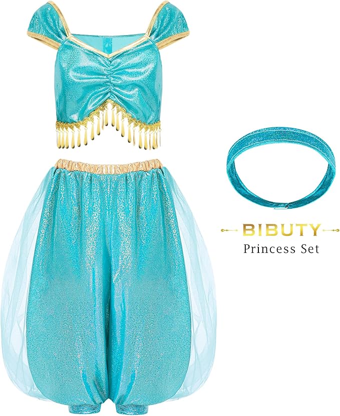Vestido de Princesa para Niñas 3-6 años Disfraz Juego de Rol miniatura 5