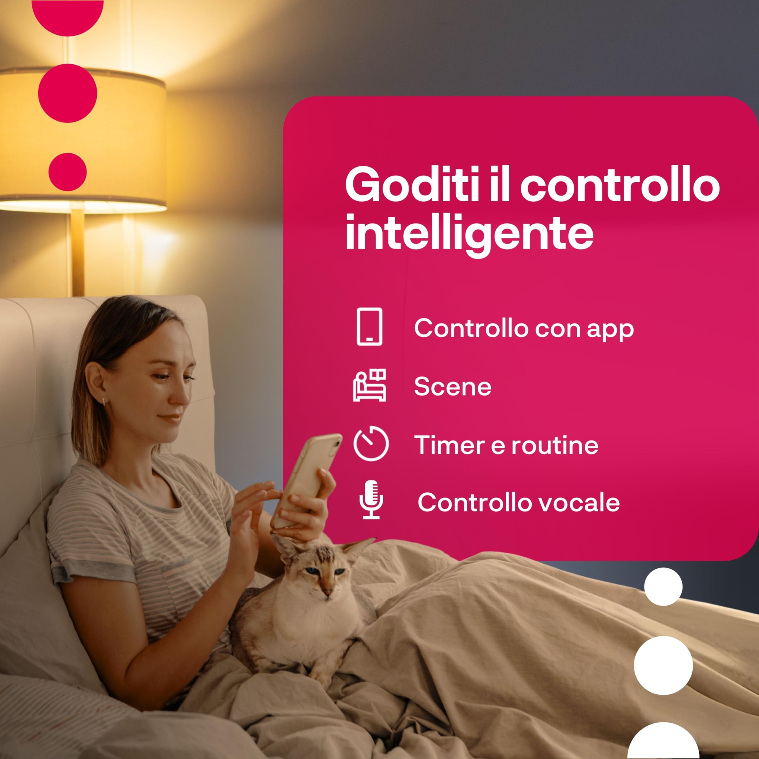 innr Lampadina Smart E27, per Hue* e hub Zigbee, Confezione da 4 | LED, Luce Bianca Calda e Fredda, 2000K-6500K, 50% di Luce in Più, 1150 lumen, Dimmerabili
