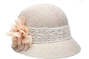 Women's Gatsby Linen Cloche Hat: A Timeless Summer Essential