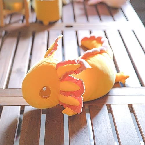 Miniatura 3 de Peluche de ajolote de 4 libras (amarillo)