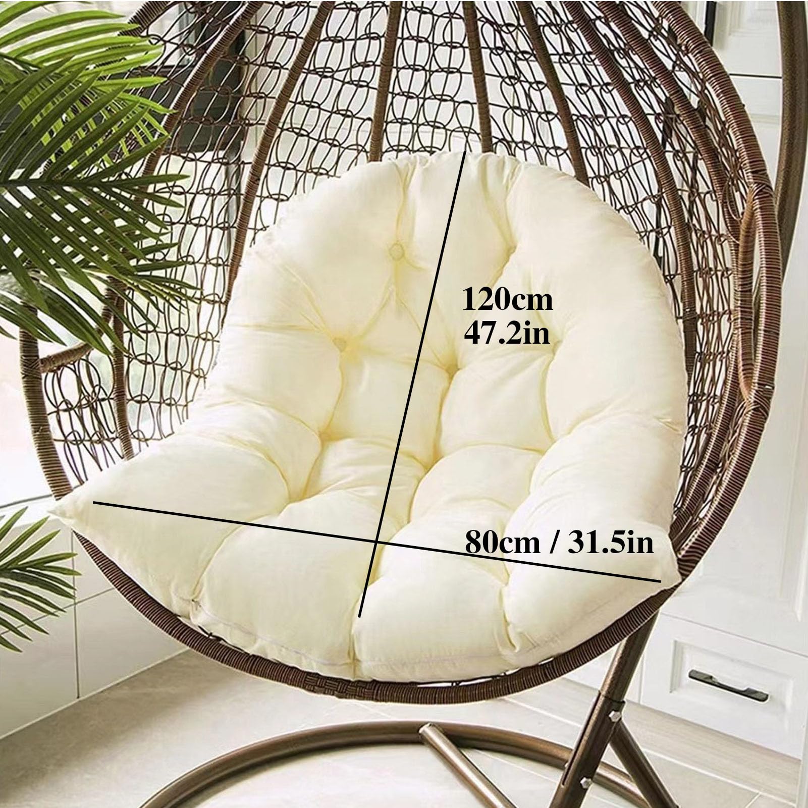 Cojín para Silla Colgante, cojín para Columpio