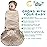 Fleece Newborn Sleep Sack Baby Swaddle,3-Way Adjustable Wearable Blanket,2 Pack Fleece Swaddling Sleeping Bag TOG 2.0 (Brown & Dark Green, 0-3 Months)