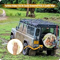 Vista 9 de Cubierta de neumático de repuesto personalizada, cubierta de neumático personalizada, personalice su foto, texto, logotipo, protectores