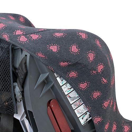 Miniatura 7 de JYOKO Funda universal para asiento de automóvil para niños compatible con Britax, Chicco, Mico (sin soporte para la cabeza) (corazón flor)