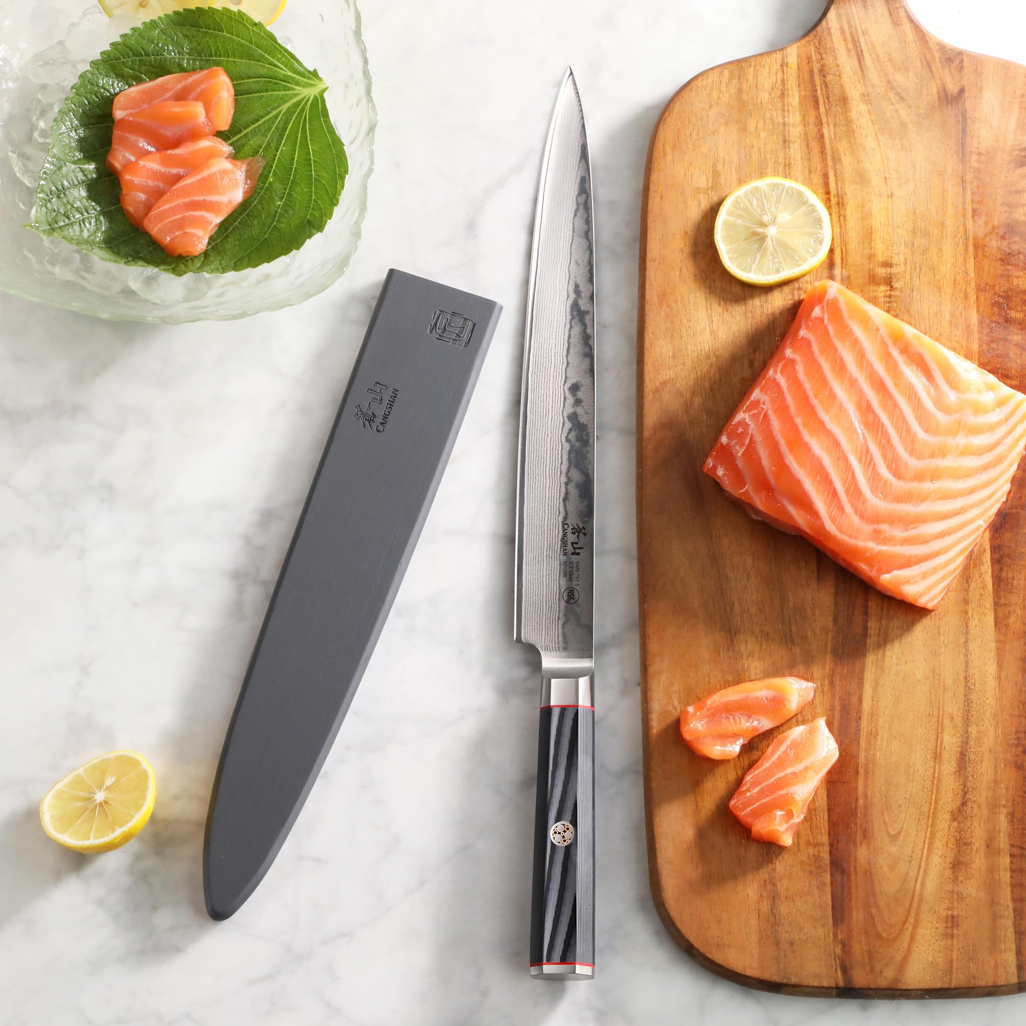 Amazon.com: Cangshan YARI Series 10-inch Sashimi Knife with Sheath