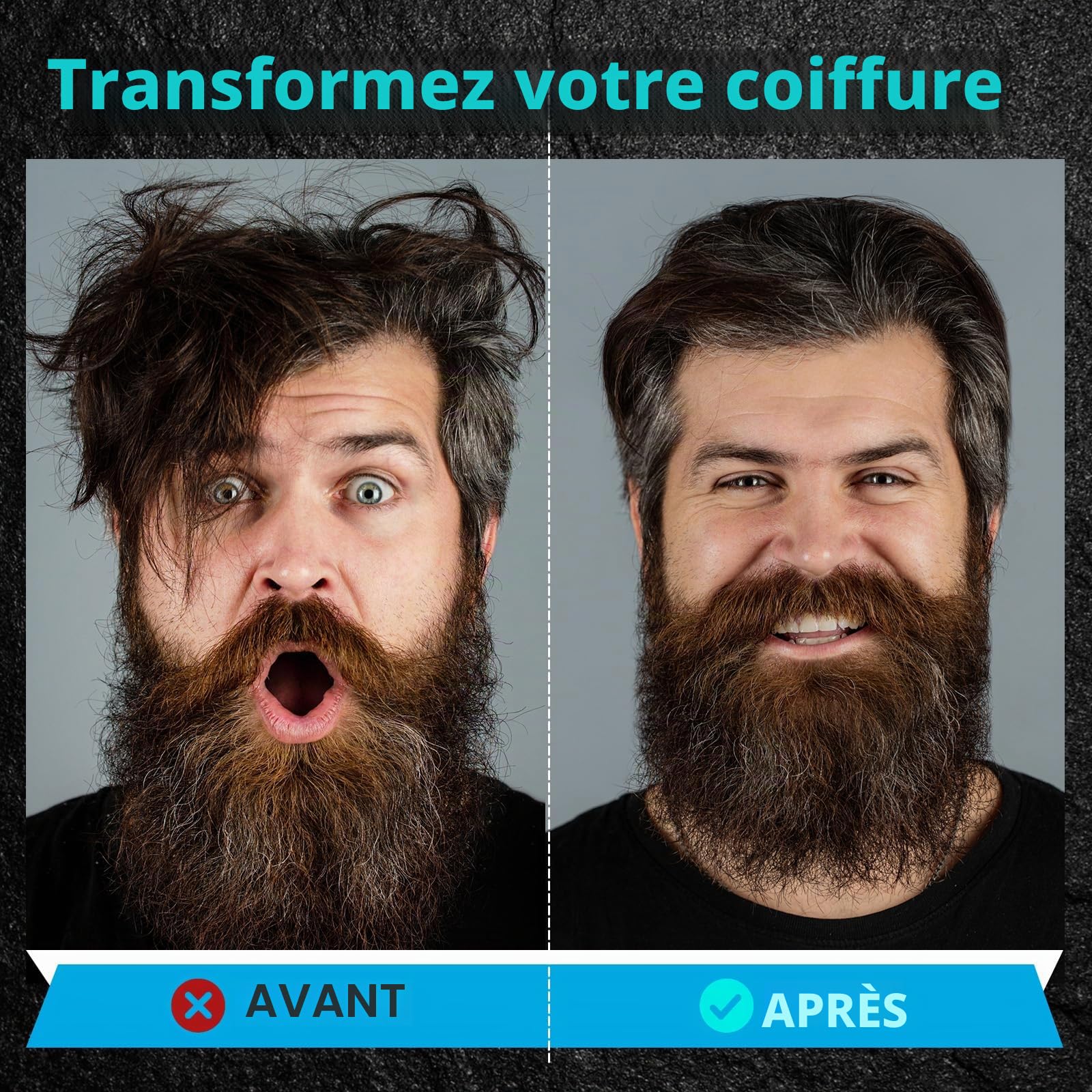Poudre de volume pour cheveux pour homme, 30 g, texture powder, poudre coiffante, volume des cheveux avec effet mat, tenue longue durée, facile à appliquer, non grasse, poudre pour cheveux pour hommes