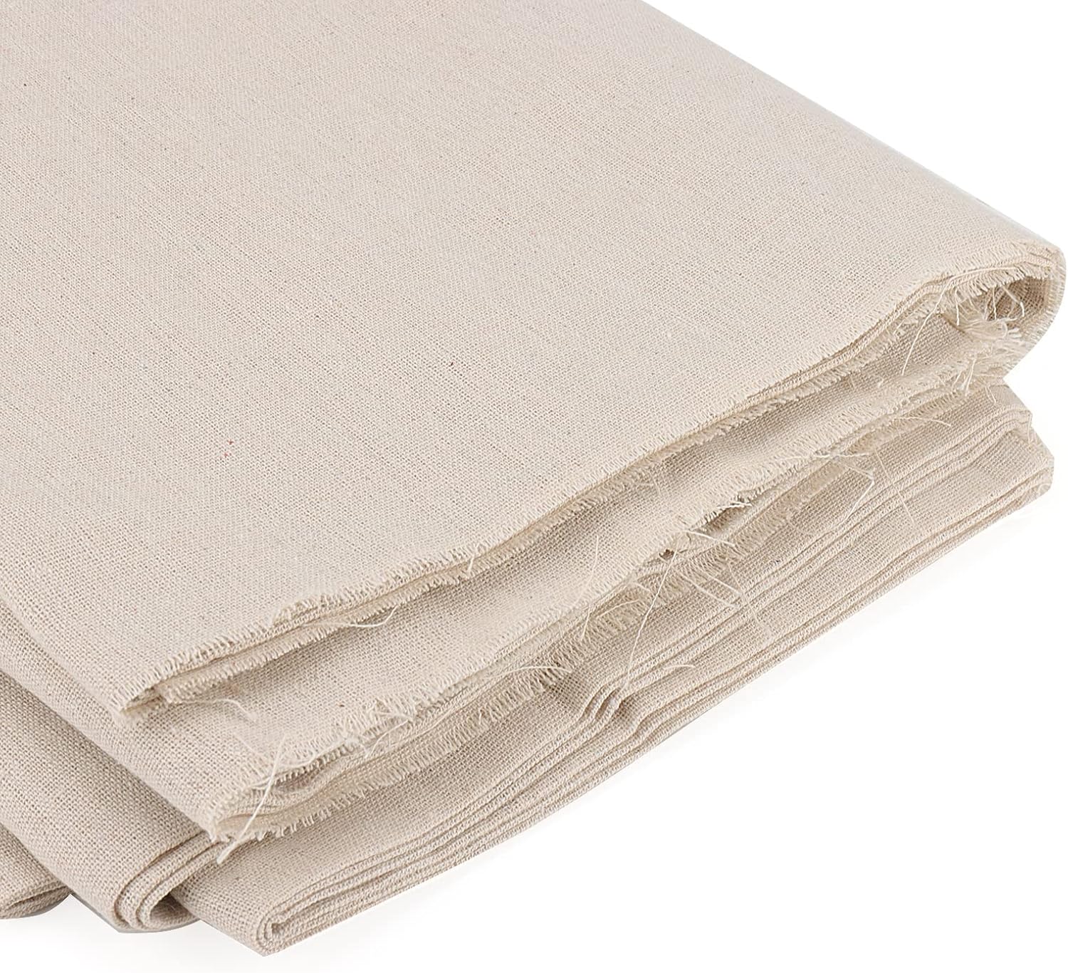 59 Inch x 6.5 Yards Cotton Linen Fabric, Plain Solid Color Cotton Linen Blend Cloth Fabric, Cotton Linen Embroidery Needlework Fabric for Crafts, Tablecloths, Decoration