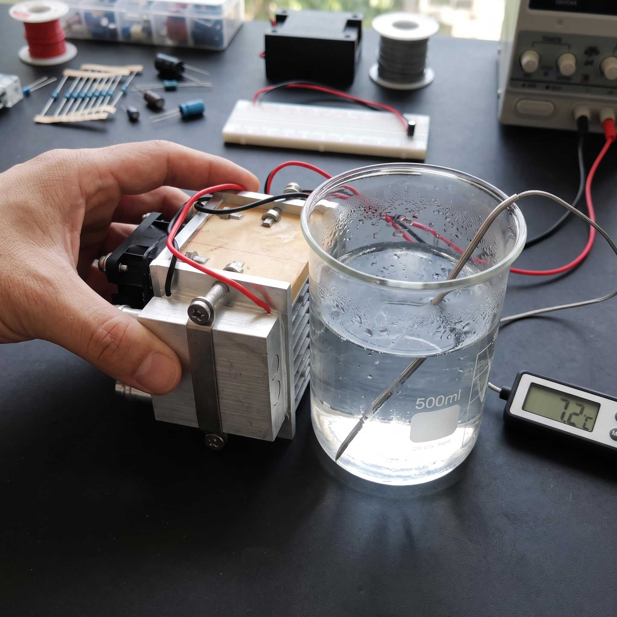 di 108W 12V per Raffreddamento Termoelettrico Acqua, Modulo per Fai da Te, Modello aggiornato nero