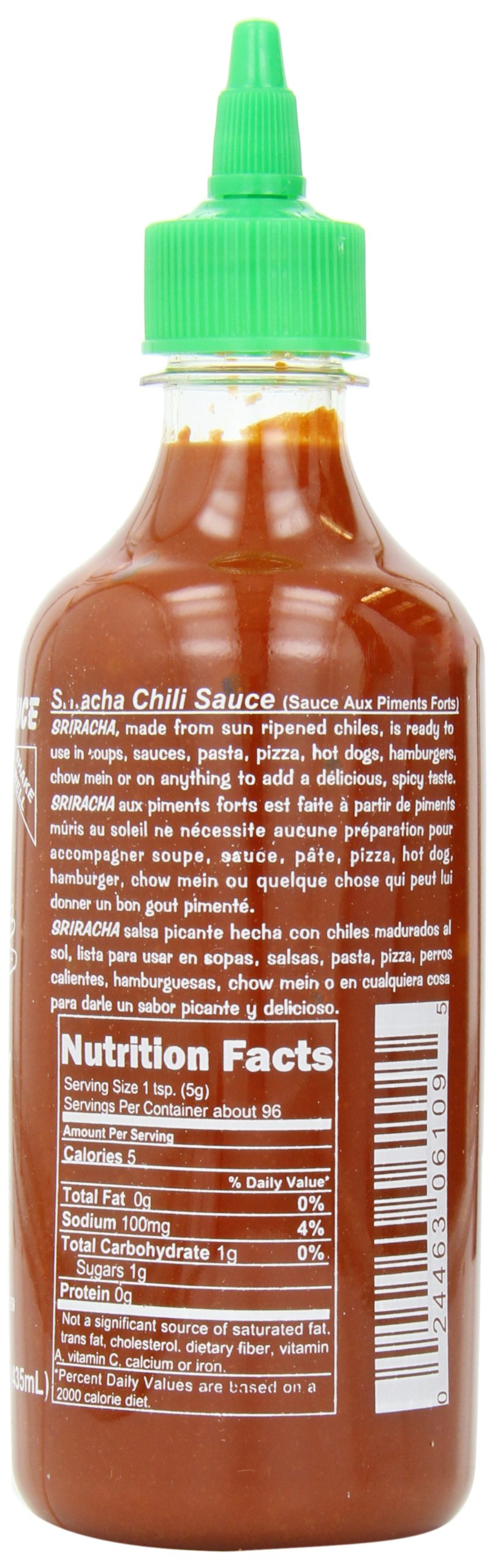 Huy Fong Lot de 12 bouteilles de sauce au piment Sriracha - 500 ml