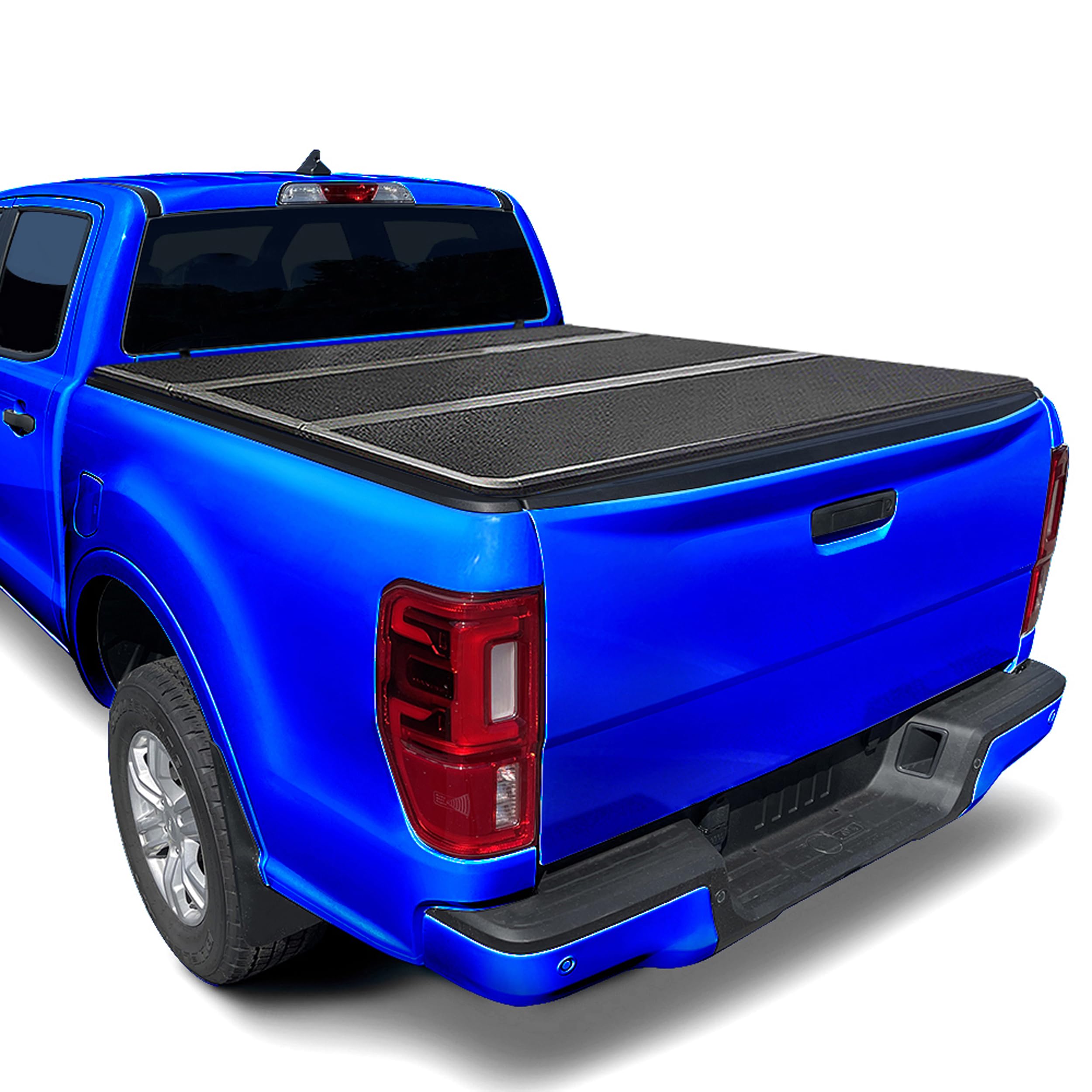 Tyger Auto T5 Tri-Fold Alloy Hardtop Truck Bed Tonneau Cover Compatible with 2024-2025 Ford Ranger | Fleetside 5' (61") Bed | TG-BC5F1022