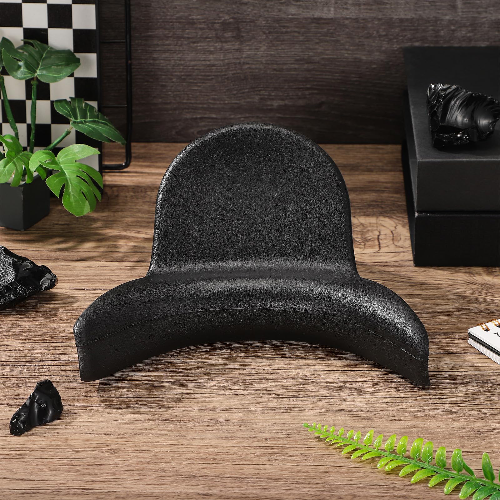 Generico Cuscino Per Lavatesta Nero In PVC Con Supporto Cervicale Ideale Per SPA E Saloni Di Parrucchieri