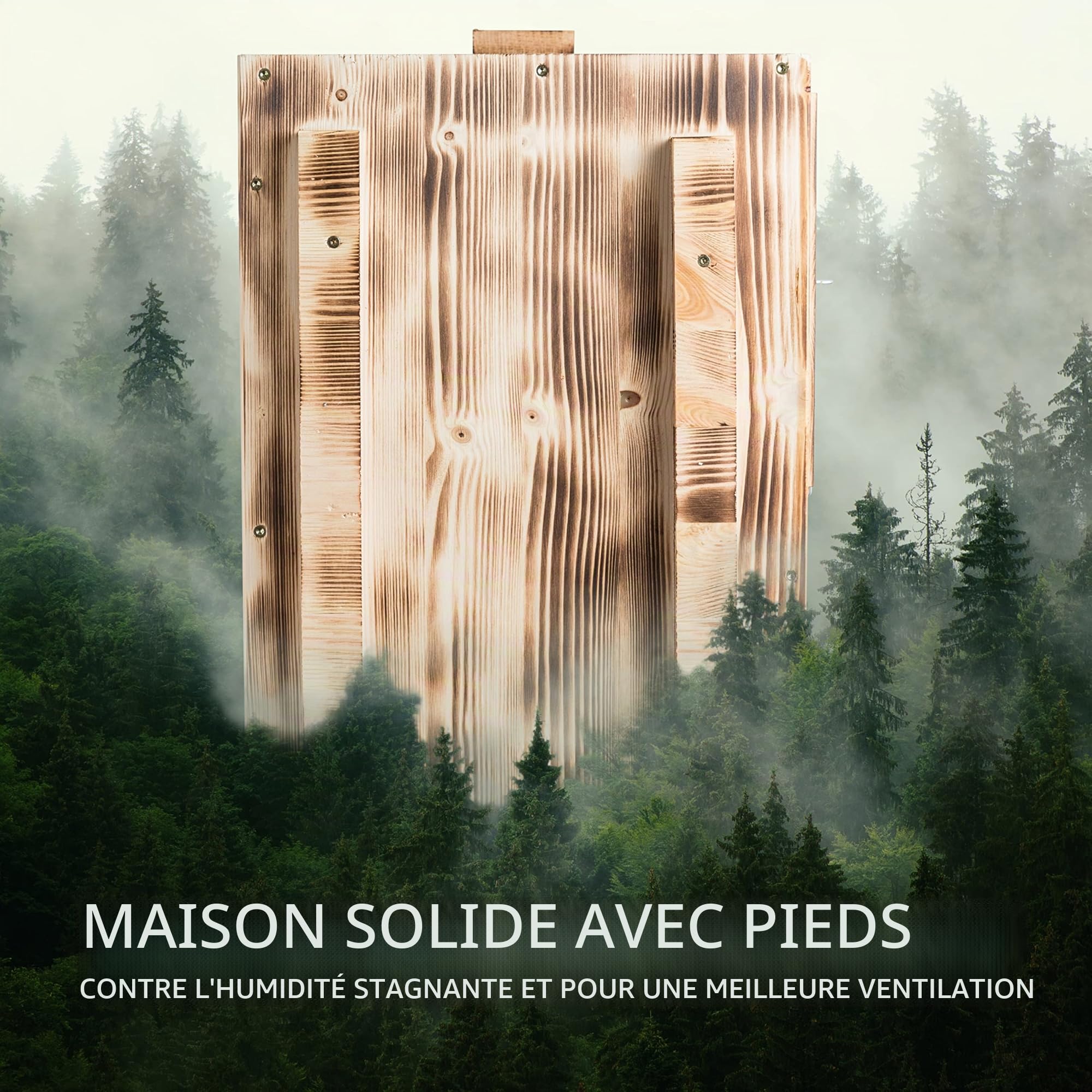 Abri pour Tortues de qualité supérieure (SH1) - en Bois Massif - Résistant aux intempéries - avec Fond et Porte - Ventilation réglable - Enclos pour