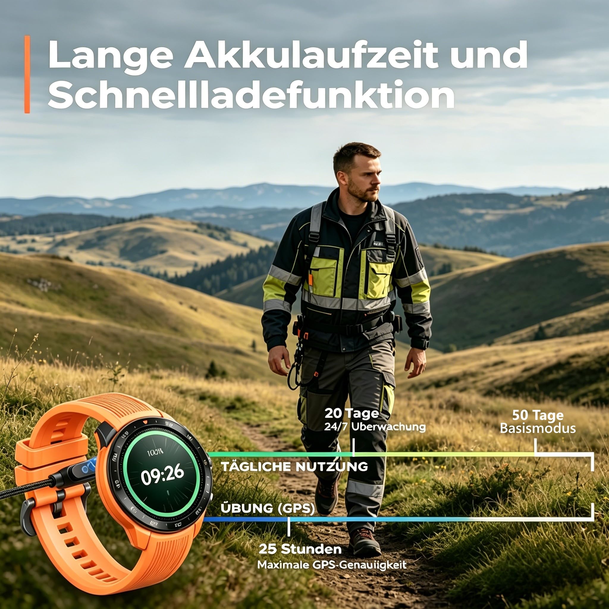 Mibro GS Explorer S | Reloj de buceo, llamadas Bluetooth y resistente al agua hasta 10 ATM