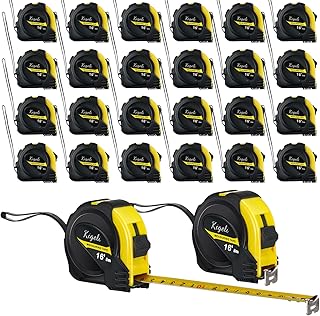 24 Pack 16 ft Retractable Tape Measure Tape Measure Bulk Self Locking Easy Read Measuring Tape Small Tape Measure Easy Read Tape Measure with Fractions 1/8 Measurement