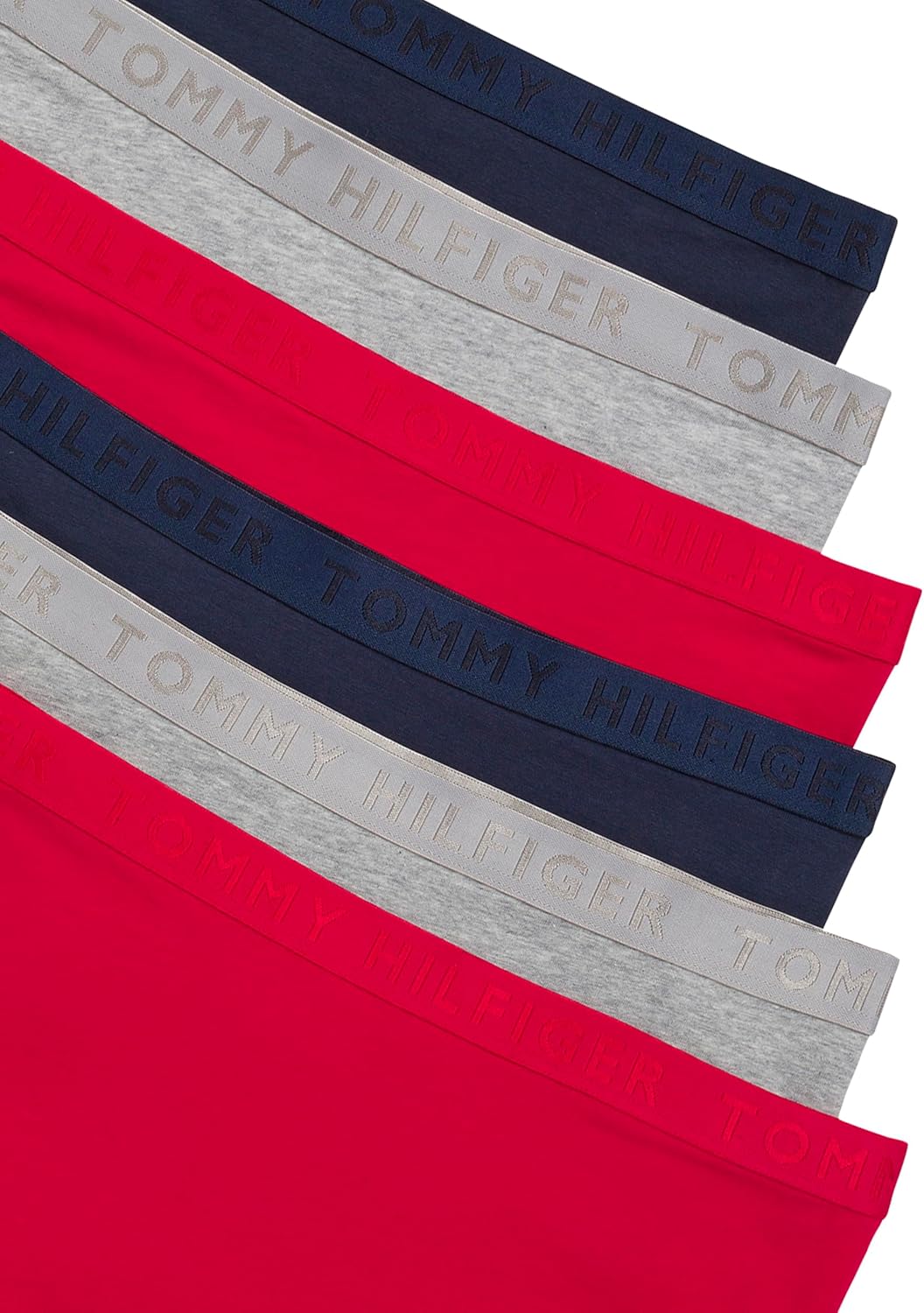Tommy Hilfiger womens Logo Waistband Cotton Boyshort 6 Pack - Image 6