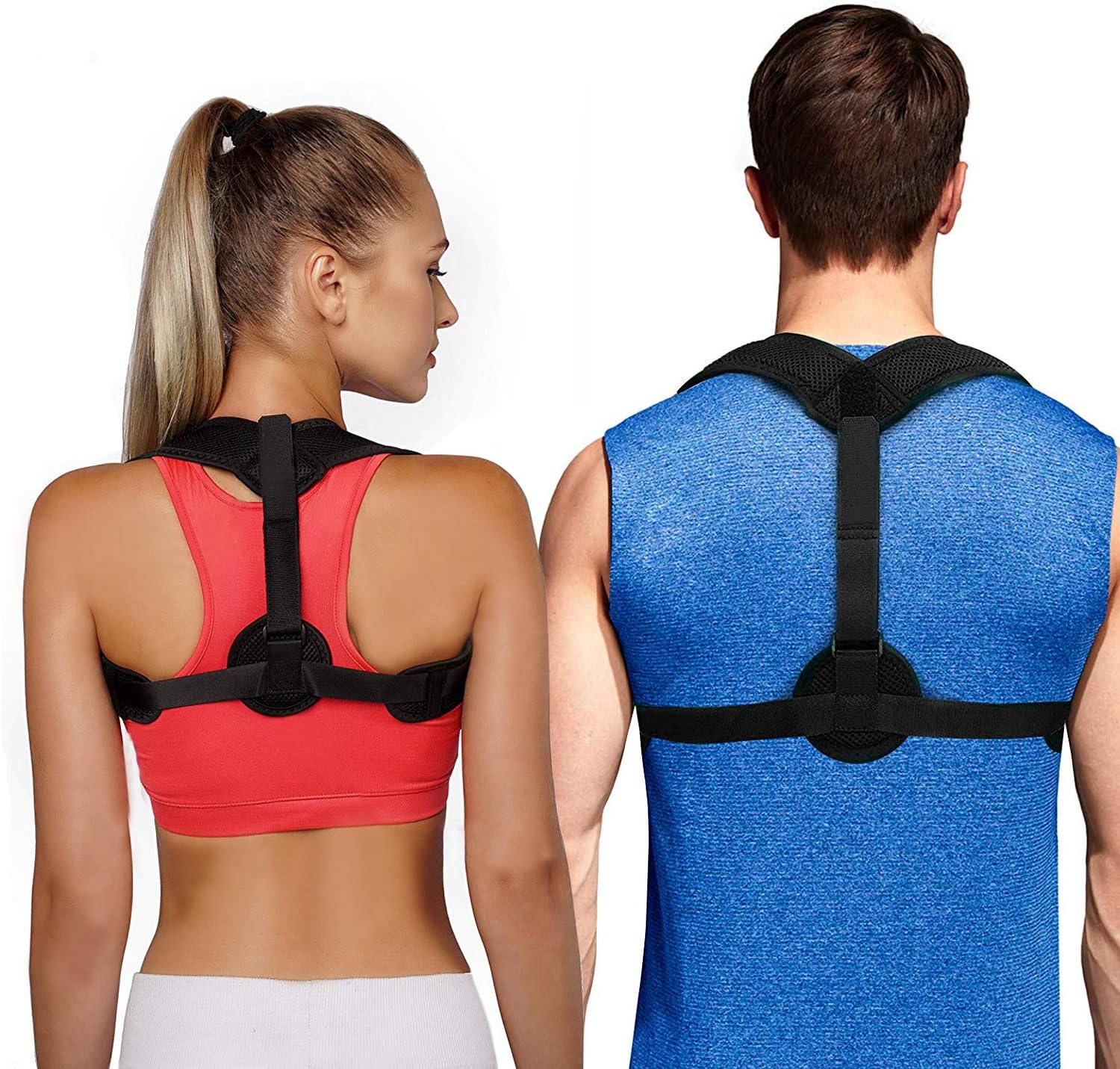 Posture Corrector for Women Men - Posture Brace - Adjustable Back Straightener - Discreet Back Brace for Upper Back Pain Relief - Comfortable Posture Trainer for Spinal Alignment