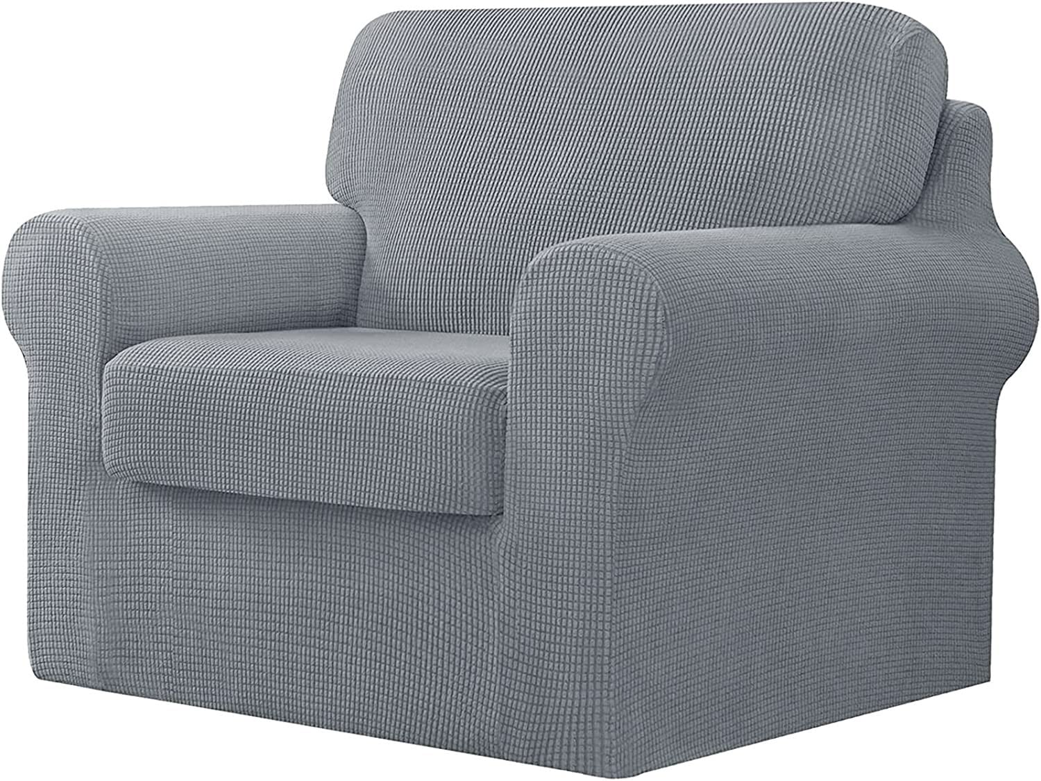 Housse de canapé extensible anti-poils et antidérapante pour fauteuil 1 place