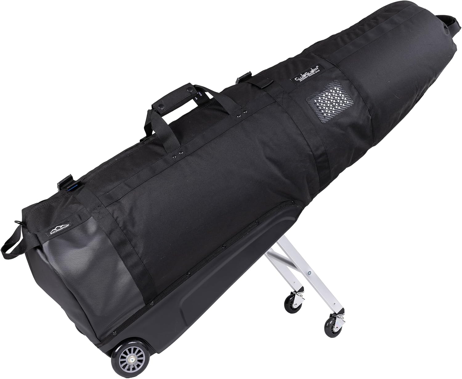 Sun Mountain ClubGlider Journey Golf Travel Bag - 4-Wheel Rolling System, Extendable & Retractable Legs for Easy Transport, Effortless Travel & Maneuverability