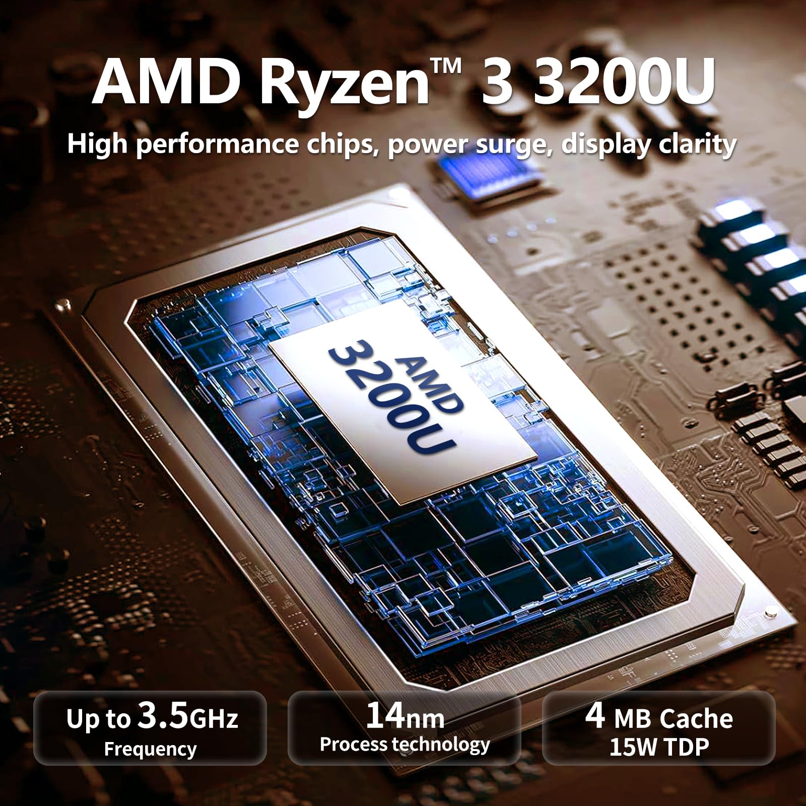 Ordenador Portátil 2 en 1 AMD Ryzen 3 3200U 16GB LPDDR4 512GB SSD Pantalla Táctil 360°