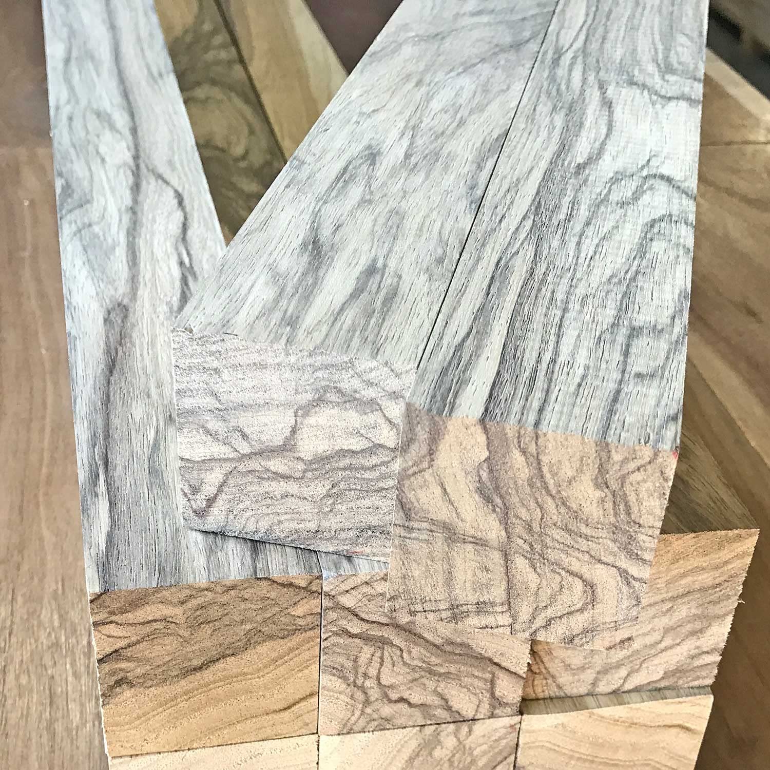 Black Limba Wood Turning Blanks 1pc - 1-1/2" x 1-1/2" x 24"