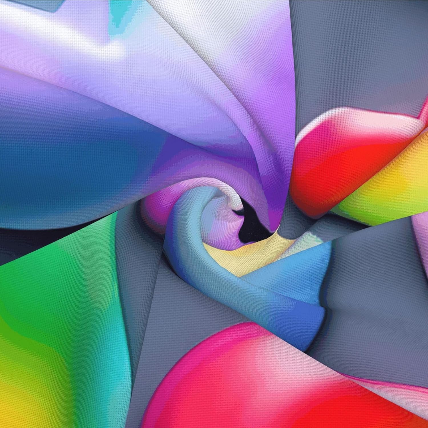 Rainbow-Colored Love Hearts Imitation Linen Pillowcase -2 Sets, Fashionable Home Decoration, Used for Sofas, Gardens, beds