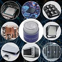 Vista 3 de G107 - Pasta térmica plateada de 20g, pasta de disipador de calor de alto rendimiento, compuesto de grasa térmica conductora para CPU, GPU