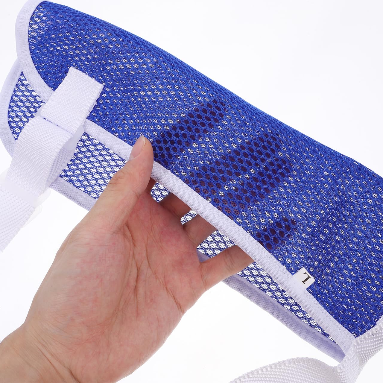 Shoulder Sling Immobilizer, Adjustable Pediatric Size; Brace Elastic Supports for Arm; Arm Sling for Kids with Fractured, Sprains, or Elbow Injury (Left/Right, Blue,Size L)