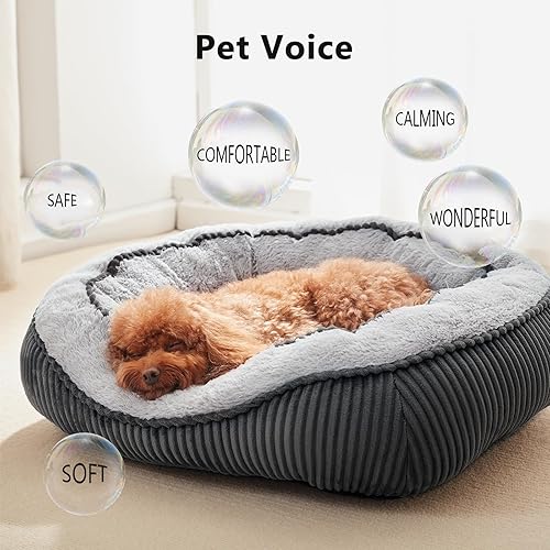 Miniatura 2 de SIWA MARY Camas para perros y gatos pequeños, medianos y grandes. Cama lavable para mascotas, sofá cama ortopédica para perros, diseño elegante de