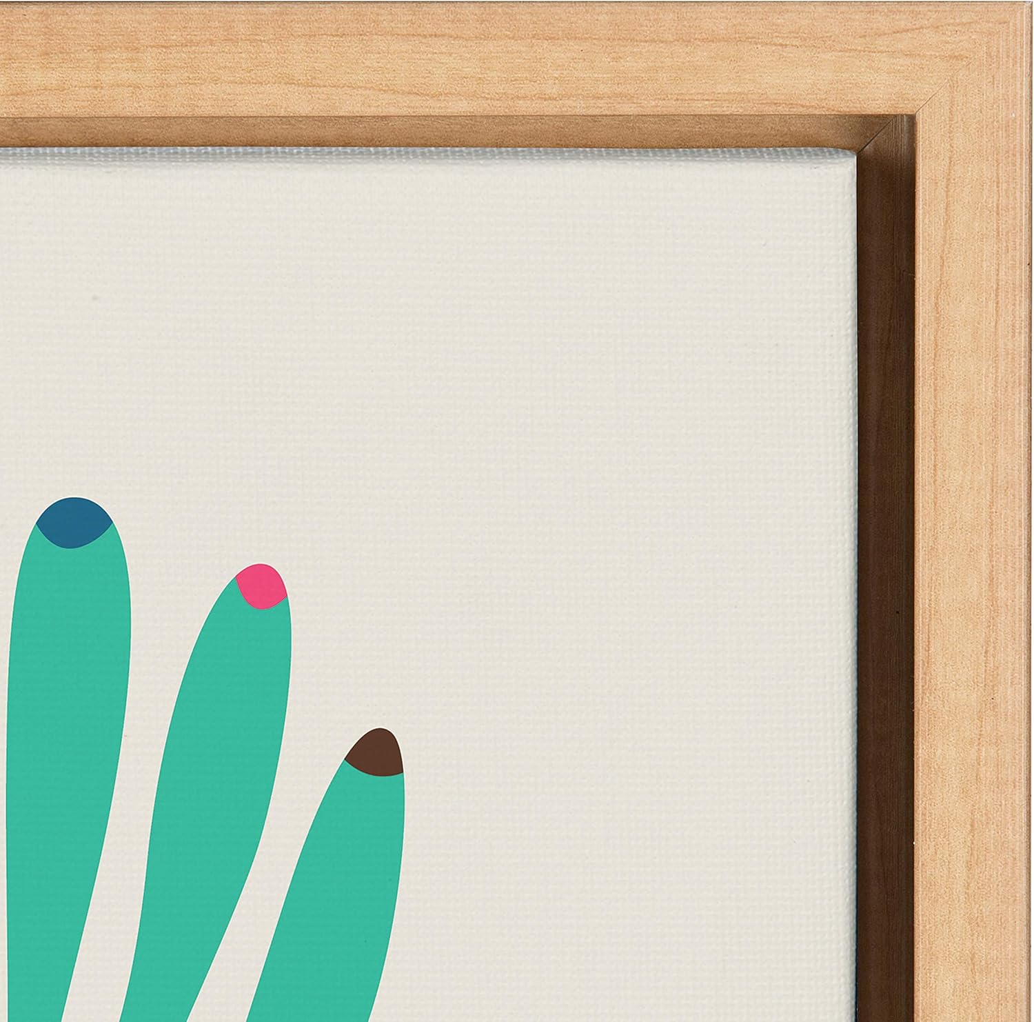 Colorful Giraffe Family Canvas Art for Kids' Nursery