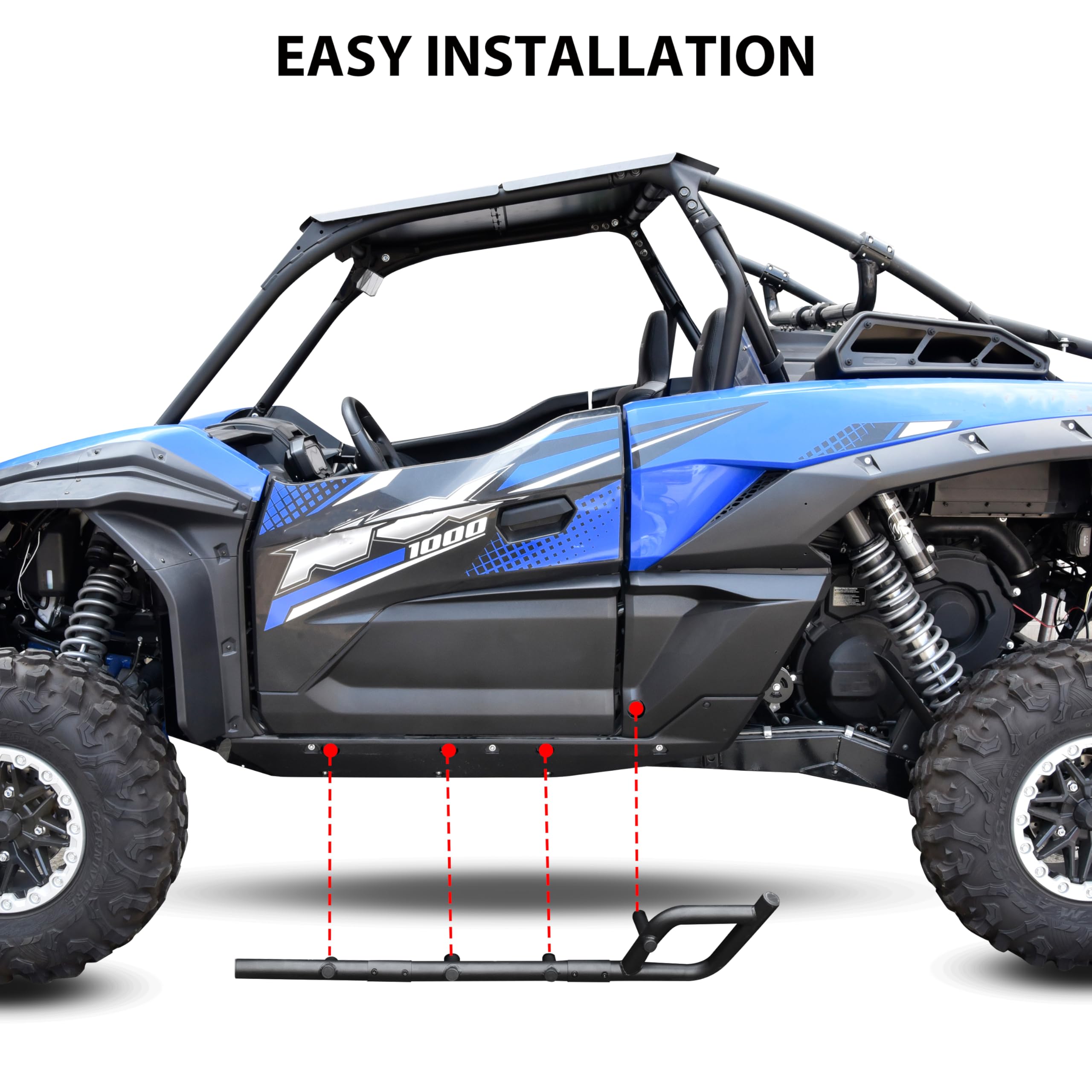 Amazon.com: SAUTVS Nerf Bars Rock Sliders for Kawasaki Teryx KRX