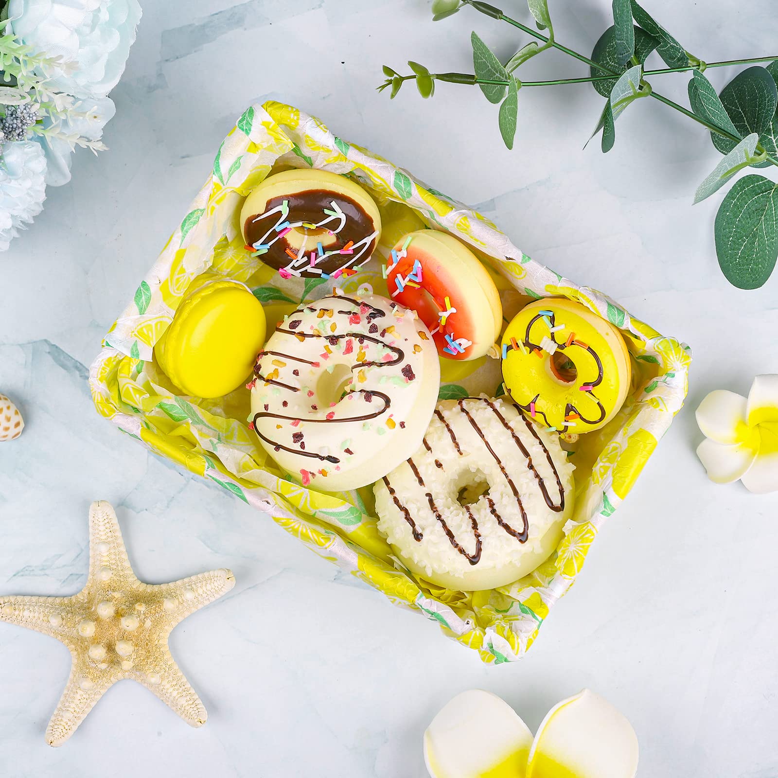 100 Sheets Pink Lemon Tissue Paper - Decorative Wrapping Paper For Gifts & Crafts