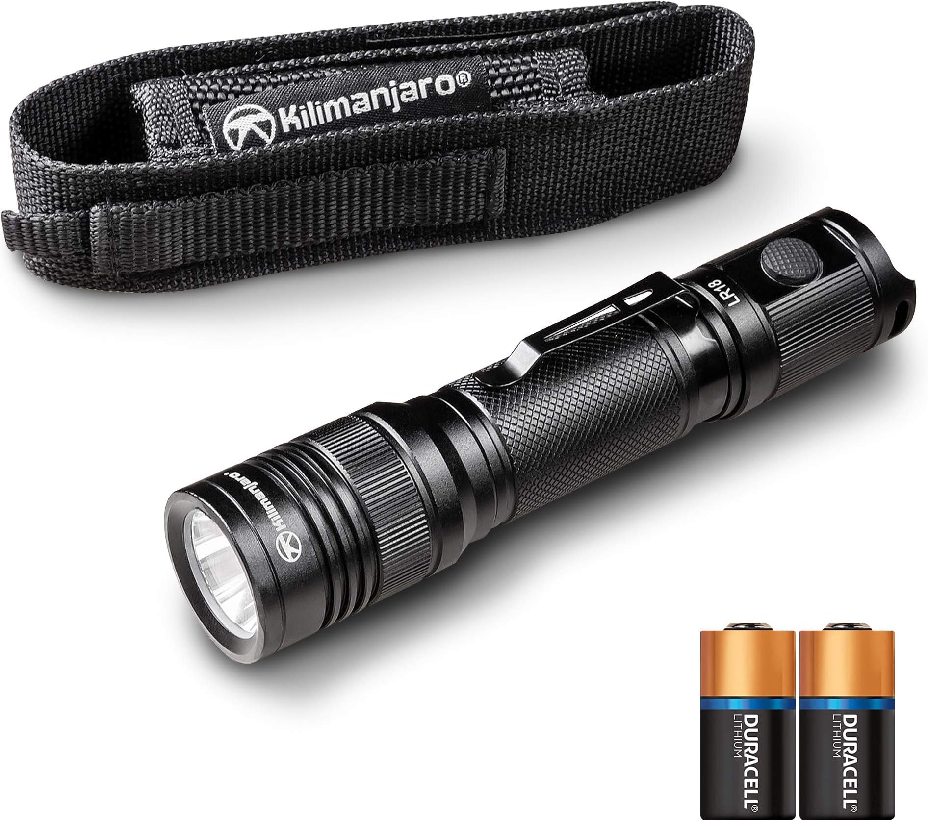 Kilamanjaro 910256 Tactical Flashlight with Pouch (1000 lm)