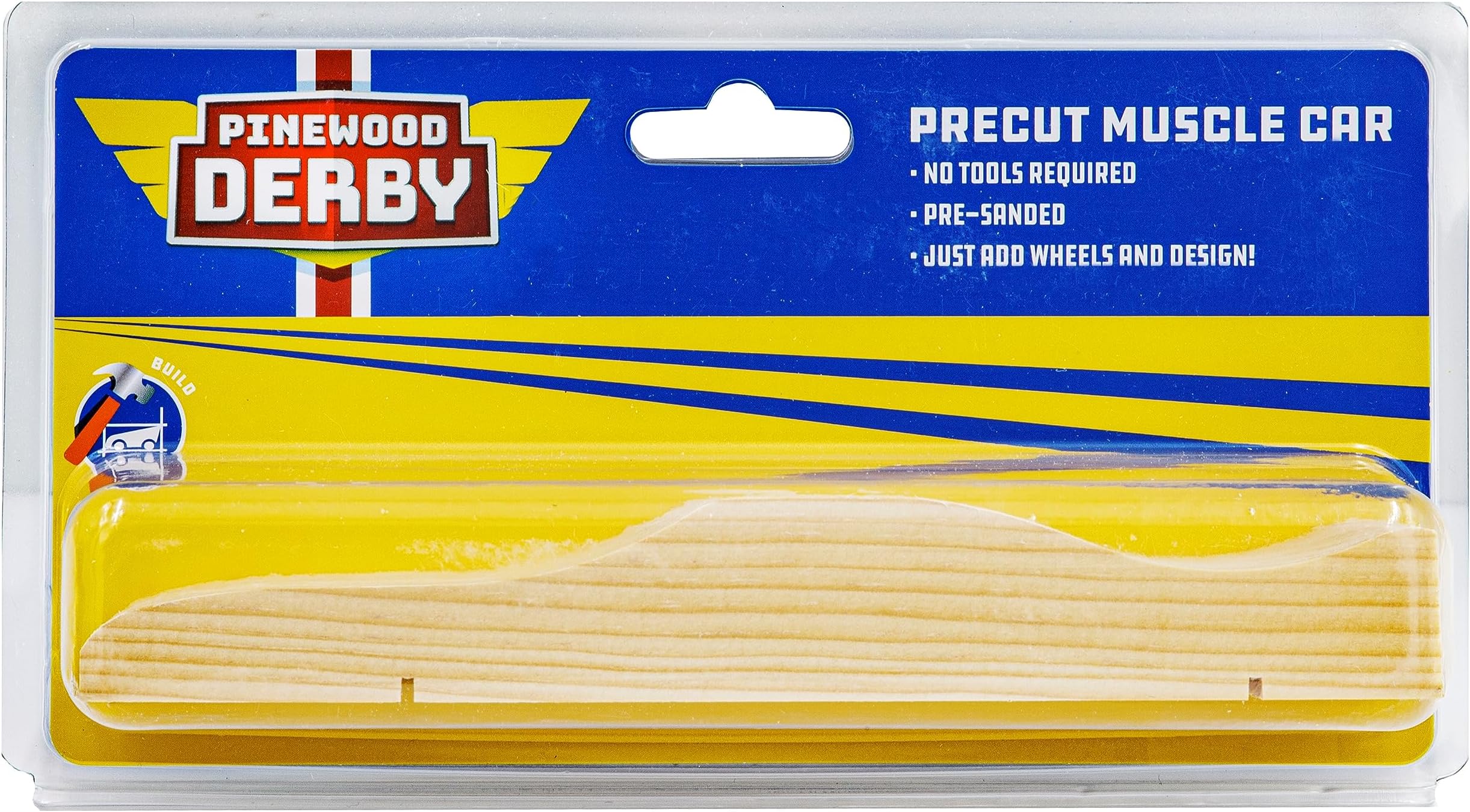 Pinewood Derby Precut Cars (Pre-Cut Muscle Car)