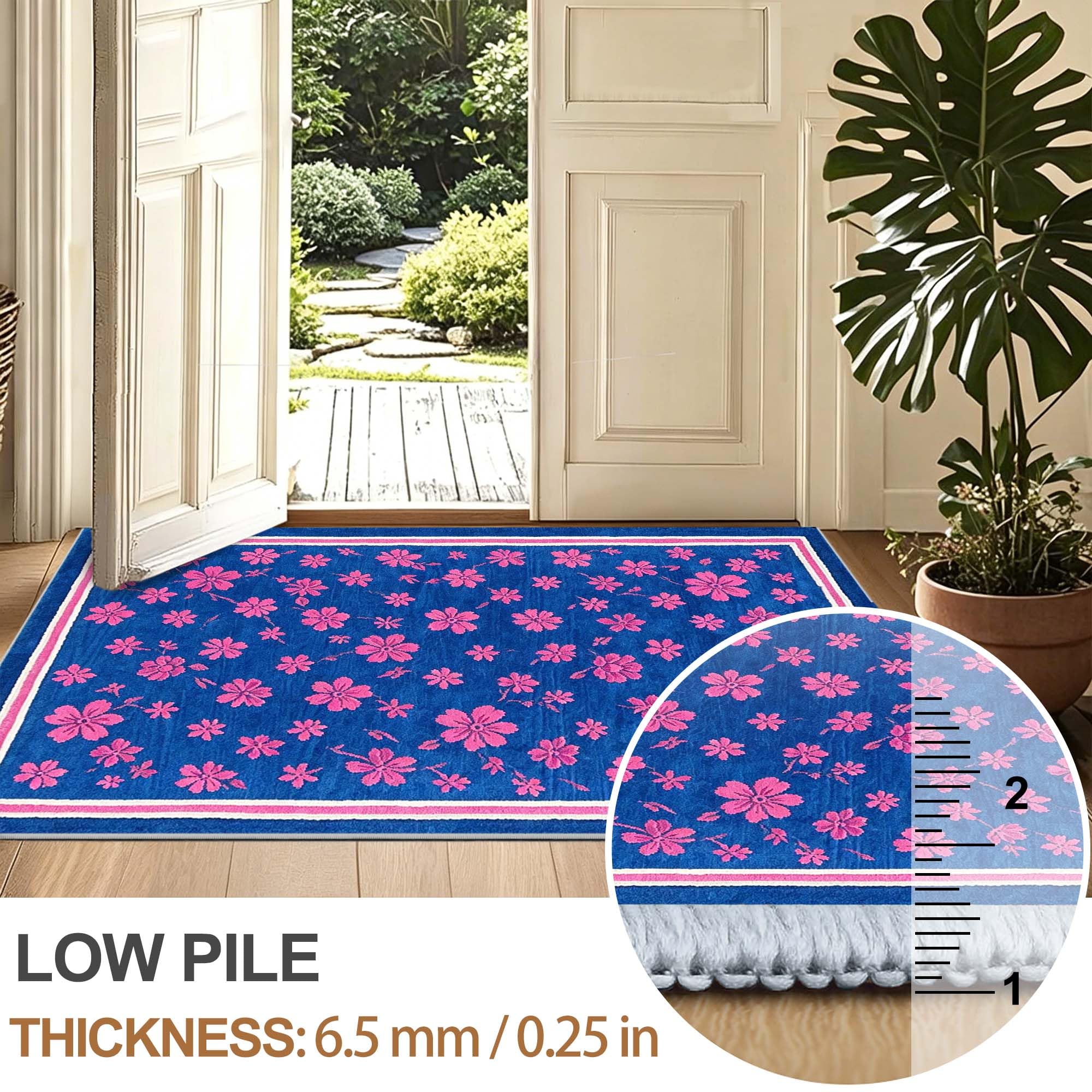 Tappeto Passatoia Cucina Corridoio Antiscivolo 60 x 180 cm | Tappeto Runner Ingresso Lavabile per Cucina Lavanderie Ingresso