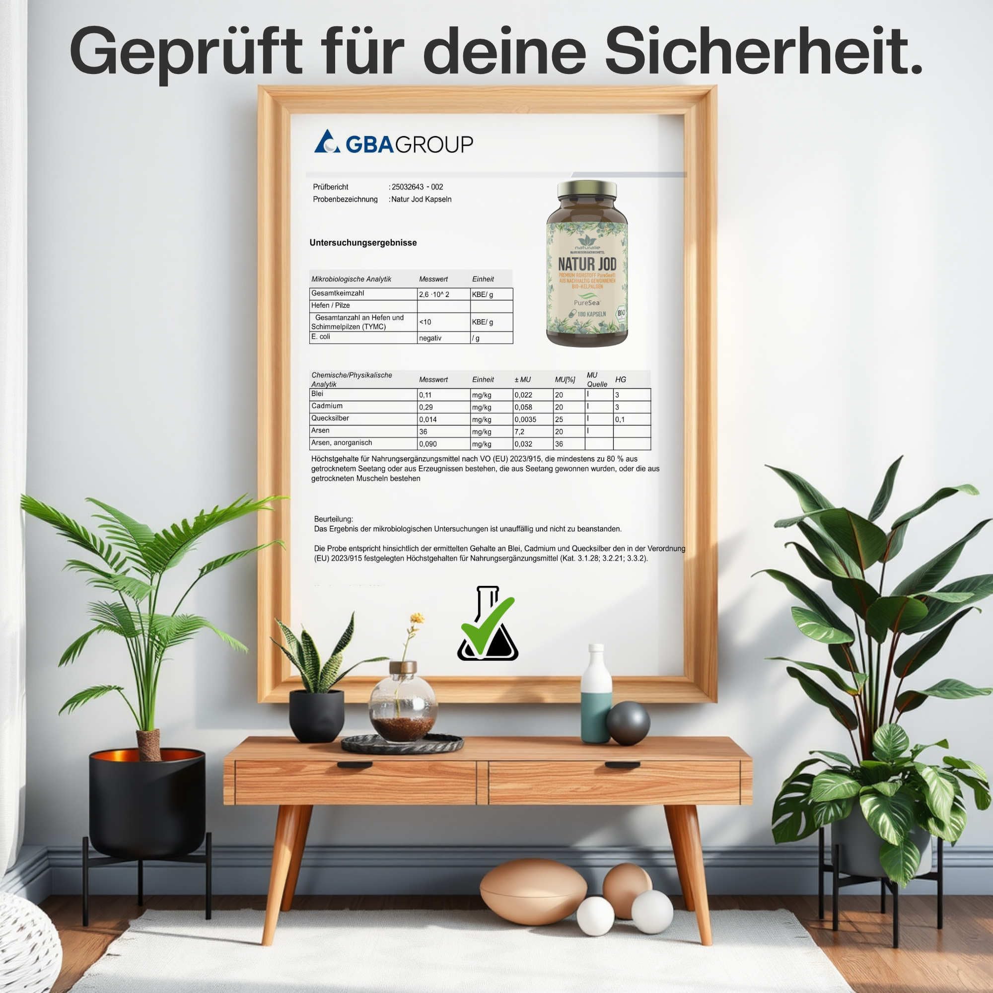 naturalie® - Natur Jod Kapseln | Bio-Kelpalgen aus Schottland | premium Rohstoff PureSea® | 200 µg reines Jod pro Kapsel | 180 Kapseln | ohne unnötige Zusätze
