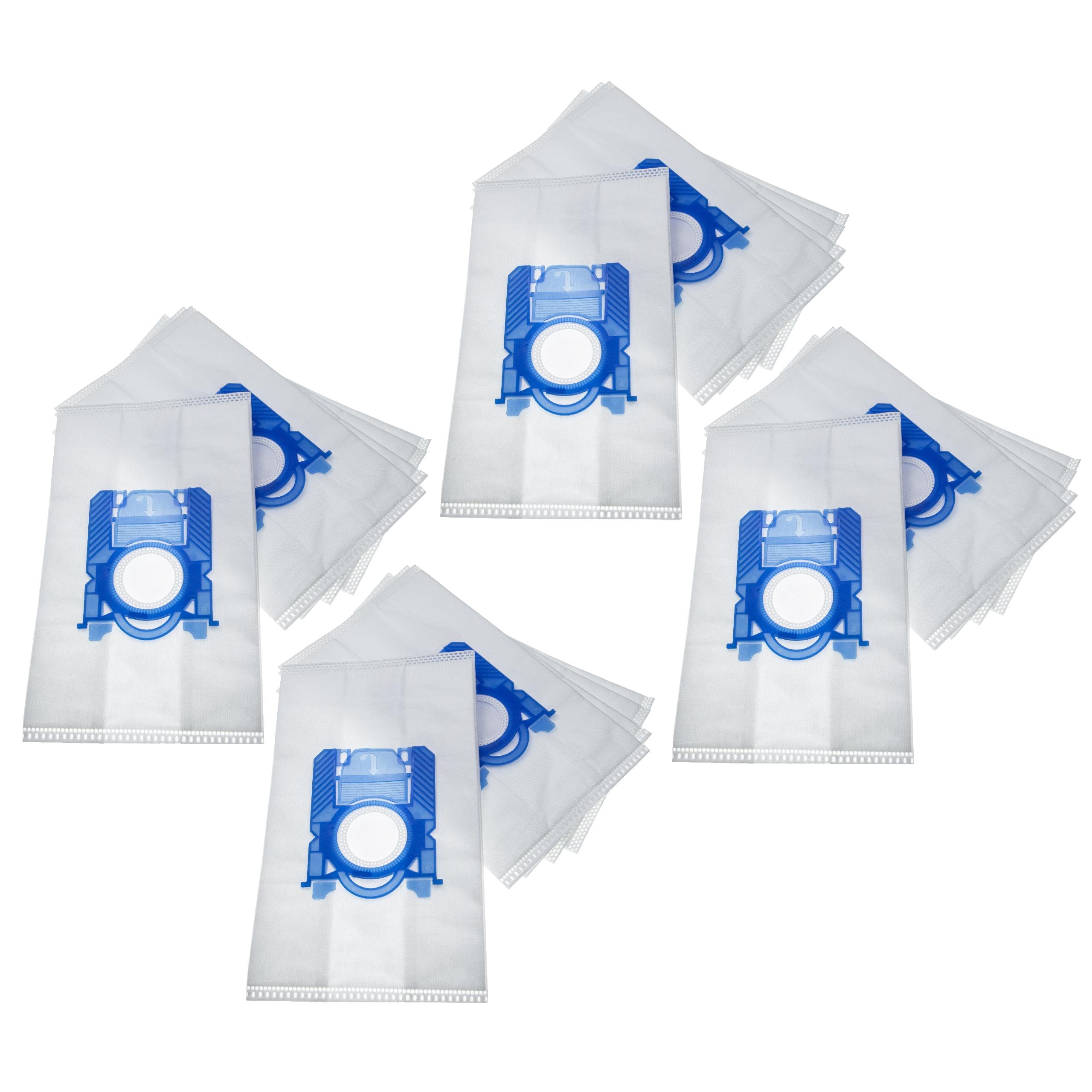 vhbw 20x Sacs compatible avec Tornado Perfecto TO7010 - TO7035 aspirateur - microfibres non tissées, 28,8cm x 17,1cm, blanc
